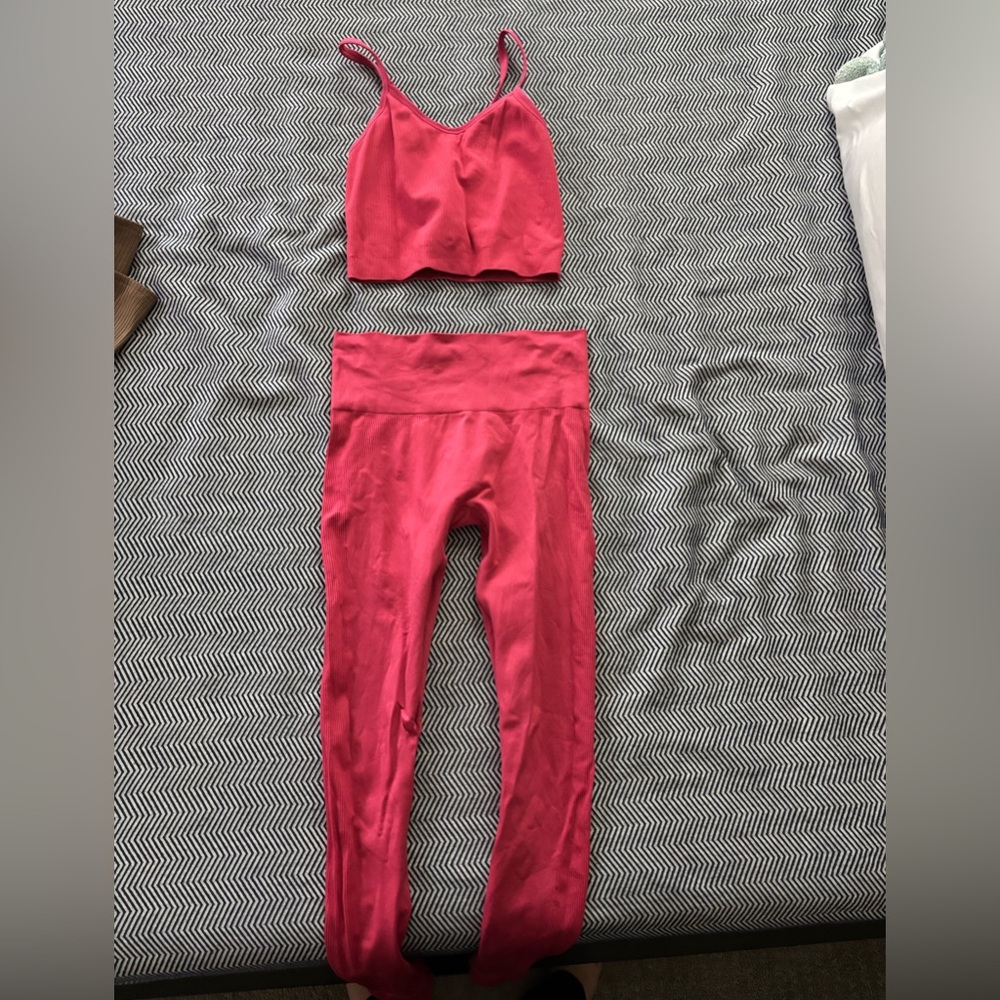 SET Active Pink Two-Piece Workout Set